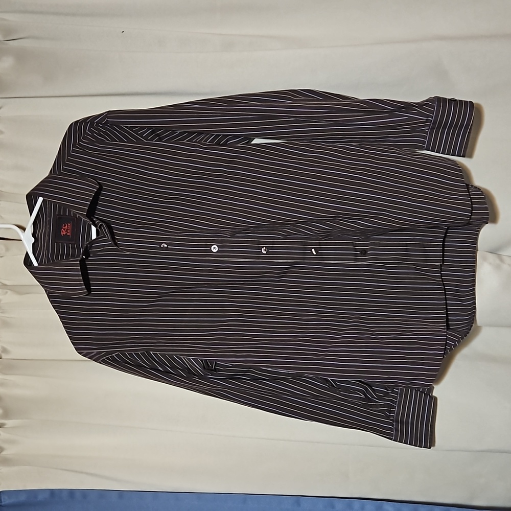 Men's Long Sleeve Button Front Collared Dress Shirt